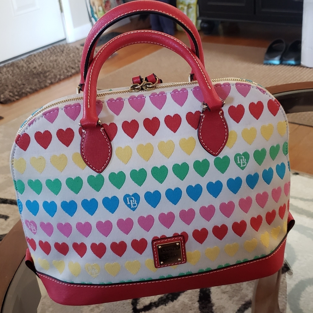 Dooney and Bourke Zip Zip (full size) Candy Hearts Bag